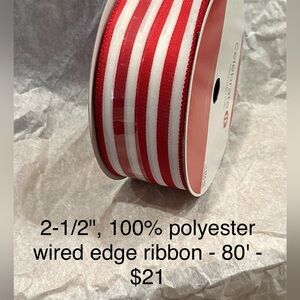 2-1/2" Wired Edge Ribbon